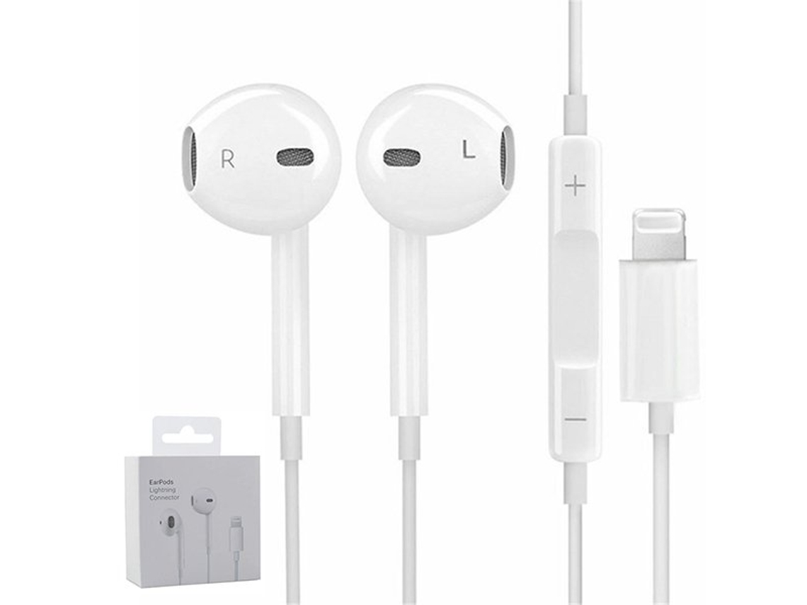 Paquete de 2 auriculares Apple [certificados Apple MFi] con cable con  micrófono para auriculares iPhone de 0.138 in (micrófono integrado y  control de