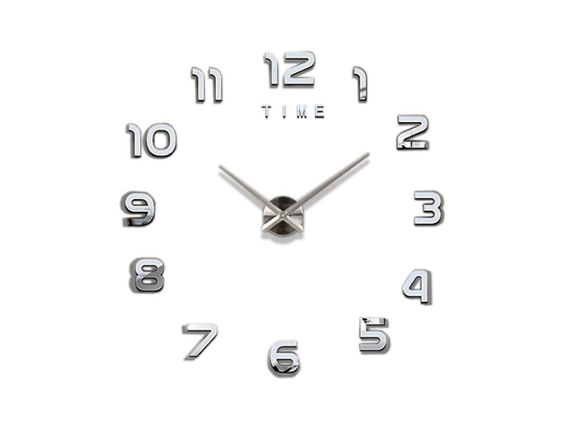 2026-reloj De Pared Grande Con Números 3d Silencioso Simple Y Fashionable Para Sala De Estar Decorativo