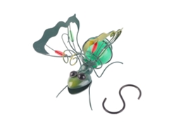 Decoración colgante de insectos para exteriores con luz LED de luciérnaga.