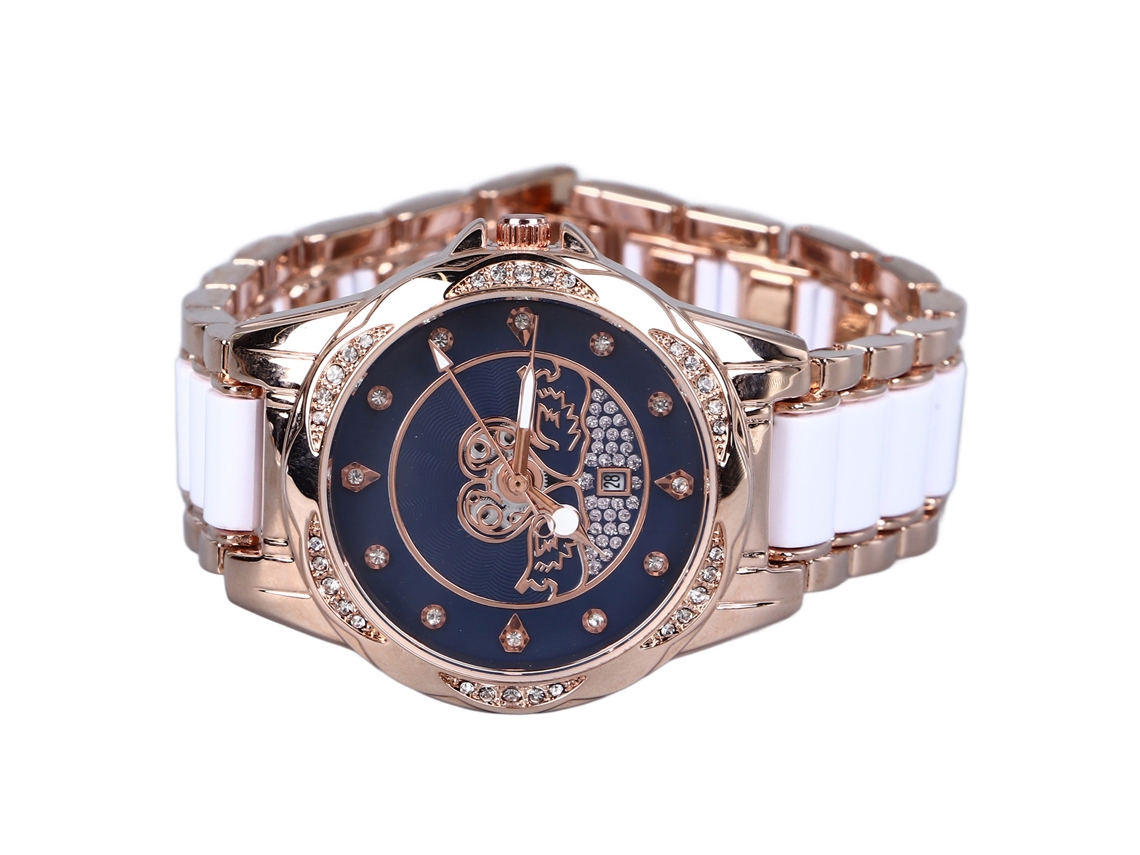 Reloj De Cuarzo Elegante, Luminoso Y Resistente Al Agua Para Mujer.