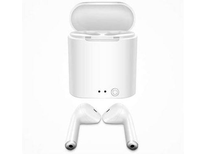 Auriculares Bluetooth True Wireless KLACK I7-MINI (In Ear - Micrófono - Blanco)