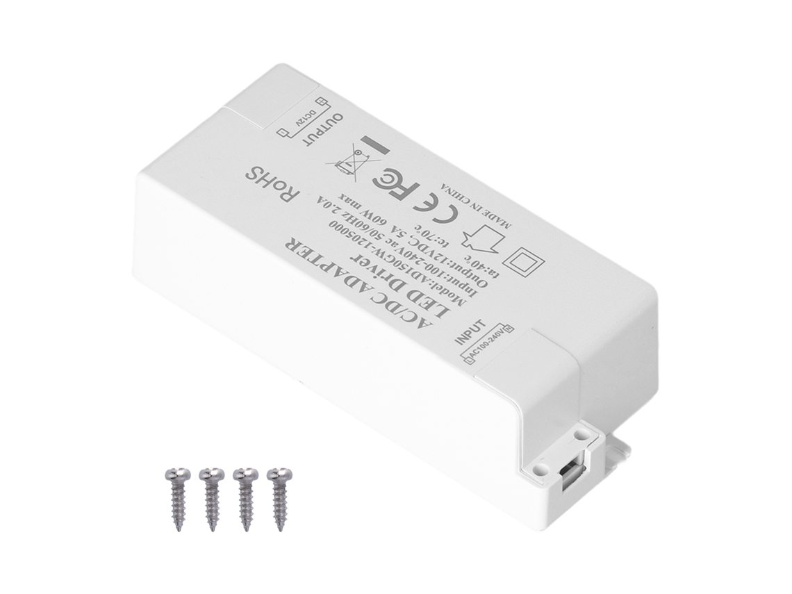2026-driver Transformador Led 60w Entrada Ac100-240v Salida Dc12v 5a Accesorio De Alimentación Para Lámparas Diy