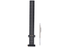 Escuadra En T Portátil Multifuncional De Aleación De Aluminio Para Carpintería Con Bolígrafo Negro Imperial.