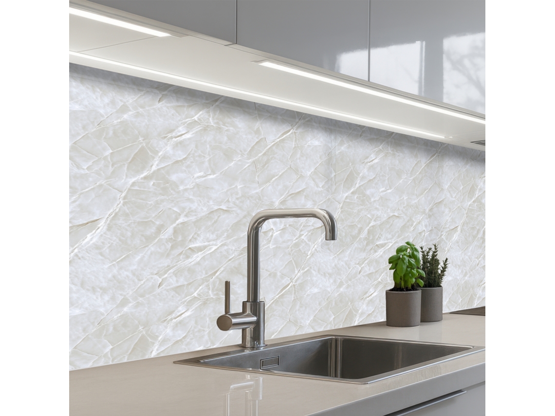 Salpicaderos De Cocina Superficie - Textura - Gris 150x60 Cm