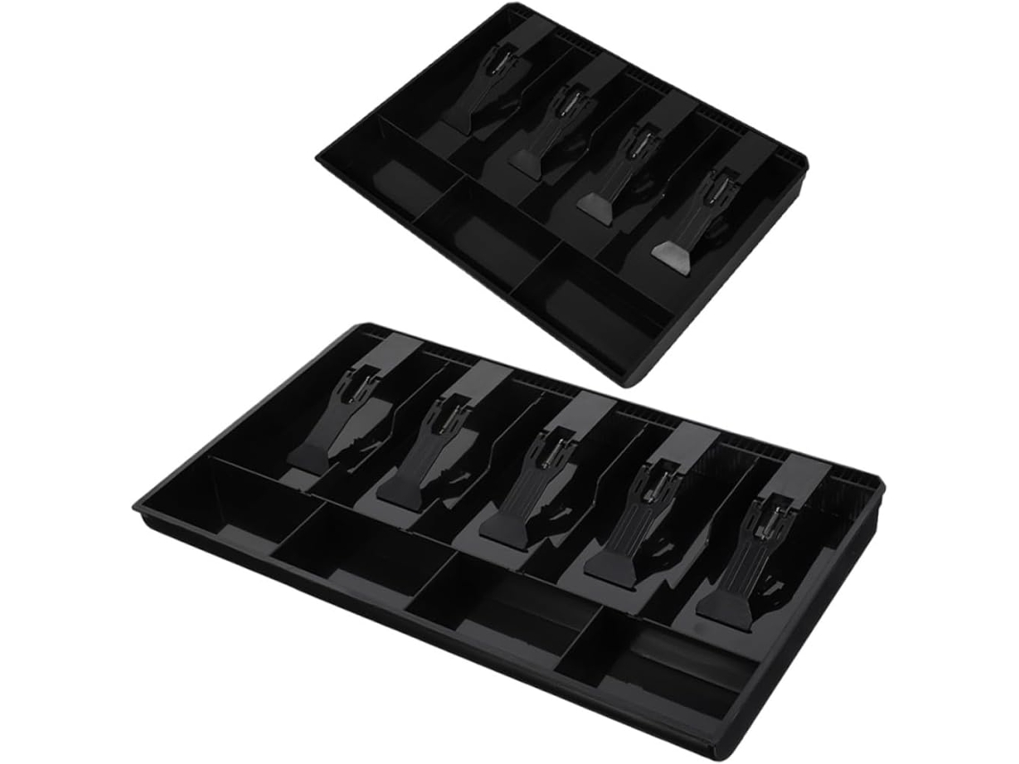 Caja De Almacenamiento Para Caja Registradora De 2 Piezas Con Cajón Deslizante Y Bandeja Insertable...