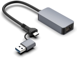 Adaptador Ethernet Usb-c De 2500 Mbps, Convertidor De Red Rápido Para Portátiles.