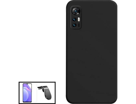 Kit Carcasa + Protector de Pantalla + Soporte TCL 30 GIFT4ME Negro