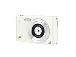 Câmera Digital Ultra Hd 4K H15 Com Foco Automático E Zoom 16X Mini Câmera Compacta Branca