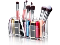 Organizador de pinceles de maquillaje beauty acrílico transparente (20x12x11cm) Kofihety