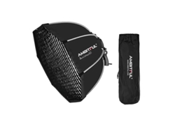 Paraguas softbox, forma octogonal, diseño portátil, 65 cm y rejilla