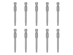10pcs Bits De Parafusadeira De Cabeça Magnética 3mm Aço Liga S2 Chave Hexagonal Ferramentas Industriais Elétricas