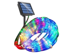2026-luces De Cuerda Led 40ft 100 Leds Solares 8 Modos Cambio De Color Impermeables Tiras De Luces Magicas