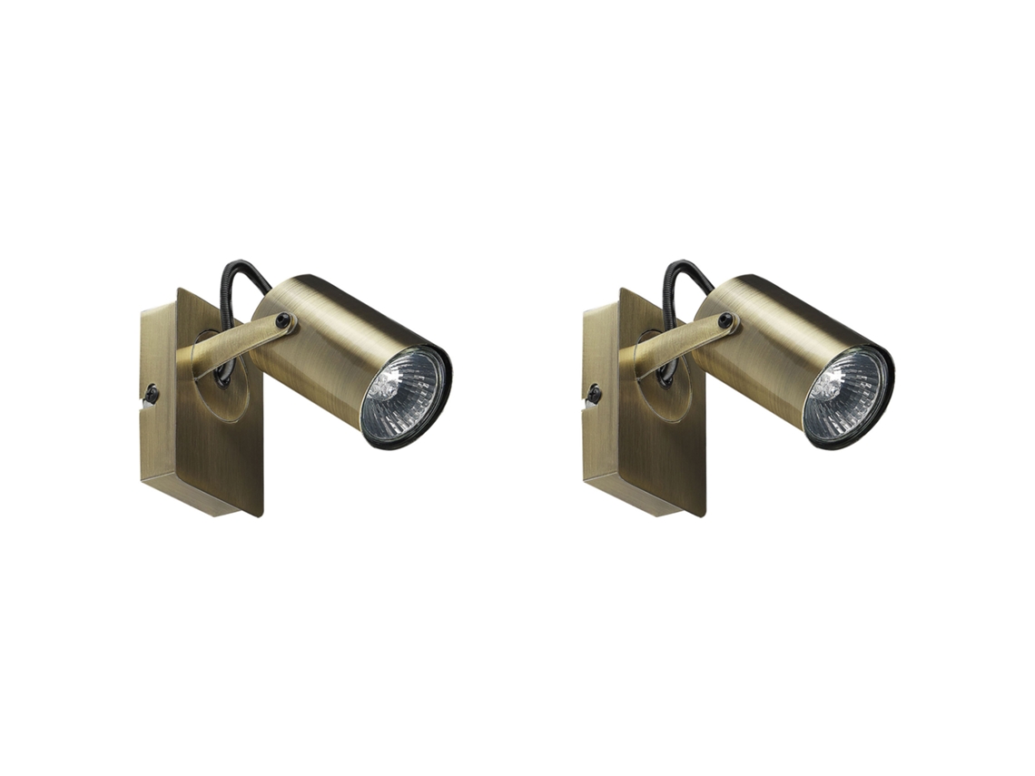 Conjunto de 2 lámparas de pared de metal latón KLIP