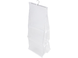 Organizador Colgante Nailon Blanco Bolsa Capacidad Diseño Multicapa Práctico Almacenamiento Pared Armario Mano