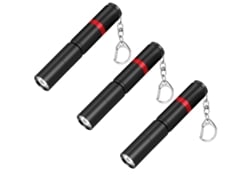 Paquete De 3 Mini Linternas Led Pequeñas Con Llavero, 1 Modo, Linternas Edc Portátiles Pequeñas (para Uso Diario), Linterna Flash Para Regal