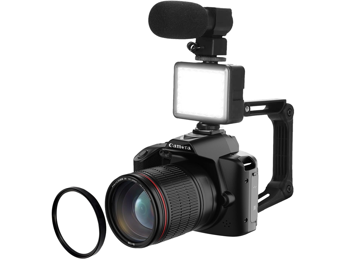 Cámara Digital Con Visión Nocturna, Zoom Y Funciones Para Bloguear (4k)