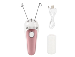 Depiladora eléctrica Hilo para rostro y cuerpo, color rosa.
