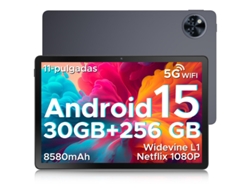 Tableta Doogee U11pro Android 15 de 11 pulgadas, 30 GB, 256 GB/2 TB, ocho núcleos, 8580 mAh, HD IPS 90 Hz, Widevine L1, Wi-Fi 5, 13 MP, 5 MP, Face ID, 3,5 mm