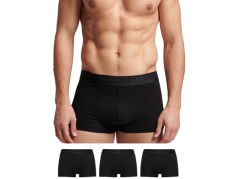 Juego de Boxers para Hombre SUPERDRY (Algodón - XL - Negro)