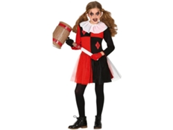 Disfraz de Niña DISFRAZZES Arlequina Rojo Y Negro (Talla: 7 a 9 años)
