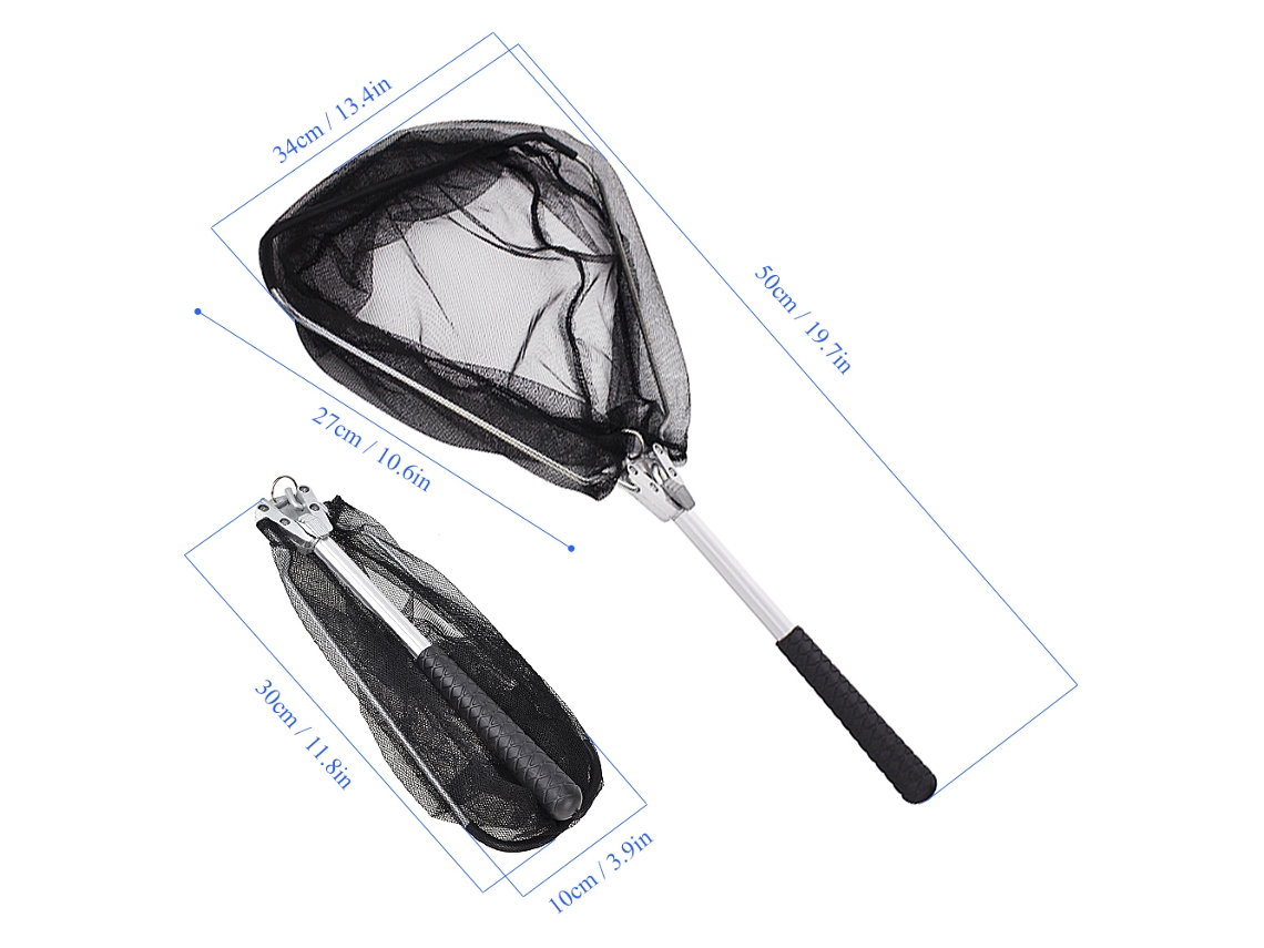 Danu26-red De Pesca Plegable Triangular Para Fly Fishing Captura Y Liberación De Peces