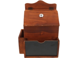 Buzón De Sugerencias De Madera Maciza Con Cerradura, 203 X 15 X 27 Cm. Caja Segura Para La Recaudación De Fondos.