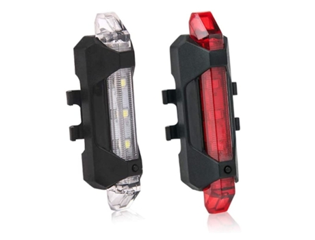 Luz trasera para bicicleta, luz trasera superbrillante, advertencia de carga Usb, accesorios Led traseros de alta intensidad, ENZONS negros