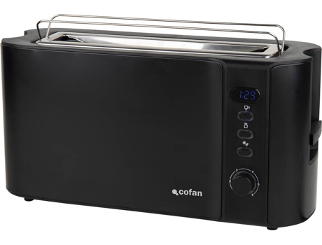 Tostador 1 Ranura Modelo Centeno Negro Mate Pantalla Led 38 X 13 X 19,5 Cm