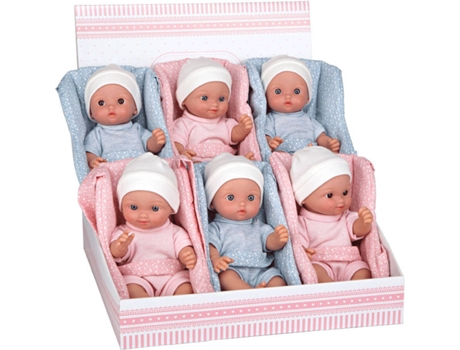 Muñeco ARIAS Elegance 26 cm Calin con Portabebe 6 Uds (Edad Mínima: 0 Años - 35 x 38 x 17 cm)