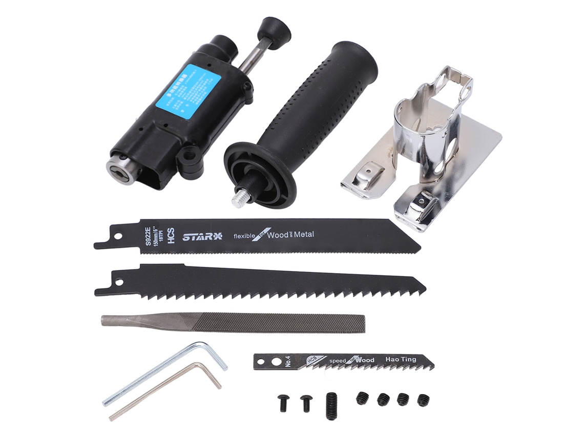 Adaptador De Sierra Recíproca Para Taladro Eléctrico, Juego De Herramientas De Corte Para Madera Y Metal.