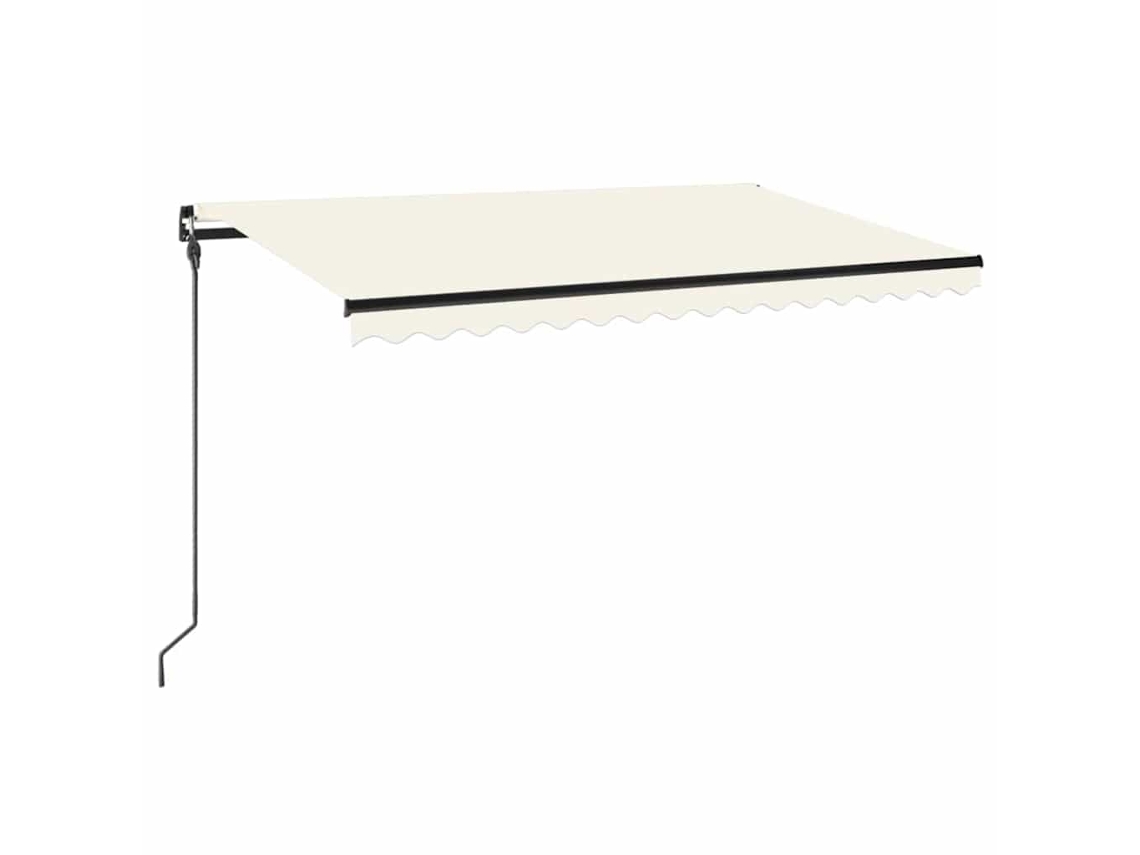 Maison Exclusive - Toldo Retráctil Manual Crema 450x300 Cm