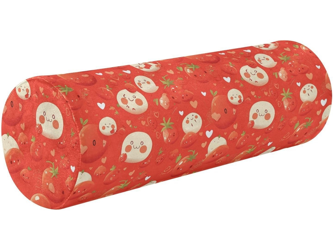 Almohada Cervical Redonda Frodotgv Espuma Viscoelástica: Viscoelástica Soporte, Soporte Duradero.brfácil