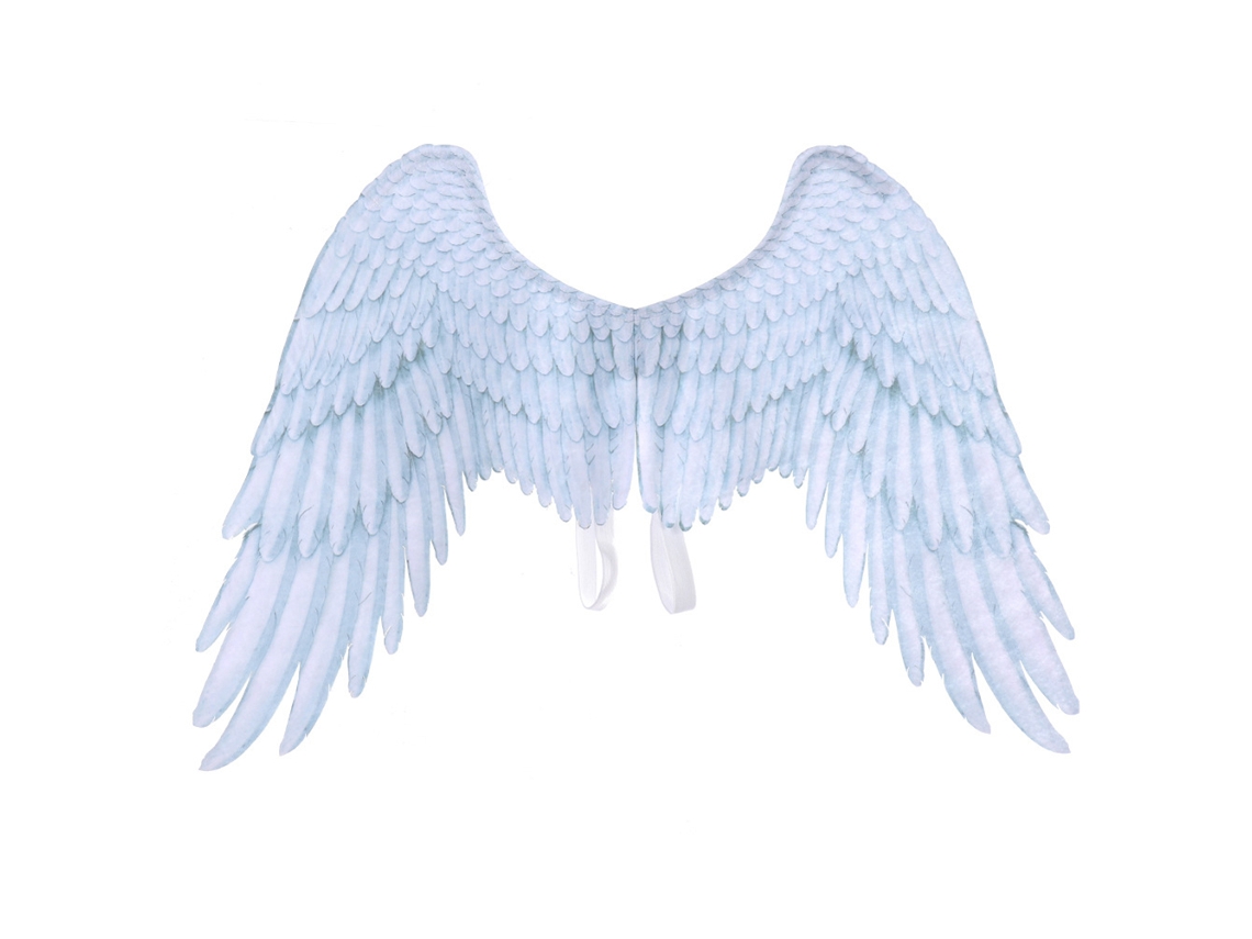 Alas de ángel 3D Anbaby, plumas estampadas, disfraz de cosplay, accesorios de fiesta, alas decorativas