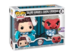 Pack Pop 2 Figuras Cazador de Demonios Kimetsu No Yaiba Tanjiro Kamado Sakonji Urokodaki B.active