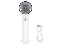 Ventilador De Refrigeración Portátil Con Fuente De Alimentación Semiconductora, Recargable Por Usb, Mini Ventilador De Mano, Blanco, Para Senderismo Al Aire Libre.