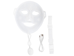 Máscara de masaje facial eléctrica 3D, antiarrugas, con luz LED