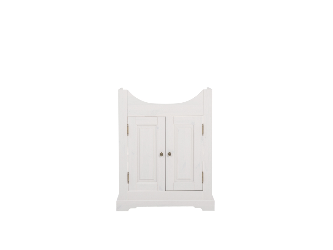 Armario Bajo Lavabos FURNLUX Classic Romantic (Blanco, Madera Contrachapada - 65X35X81 Cm)