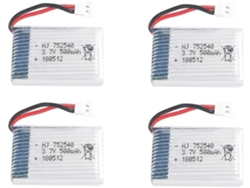 Pieza para Teledirigidos 4pcs 3.7v, 500mAh baterías recargables lipo
