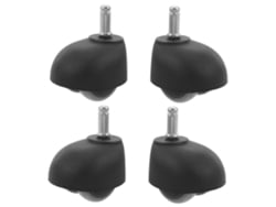 Ruedas Giratorias De Nailon Para Sillas De Oficina, 4 Unidades, Pequeñas, Silenciosas Y Resistentes.