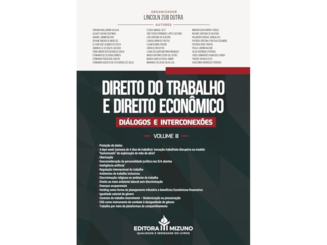Libro Direito Do Trabalho E Direito Econômico de Lincoln Zub Dutra (Portugués)