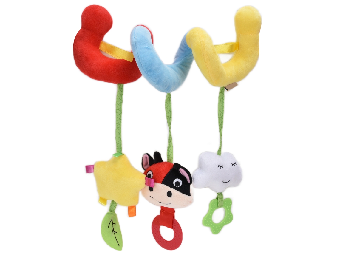 Peluche En Espiral Para Cuna, Cochecito, Silla De Bebé, Sonajero Suave Y Animado, 1m+