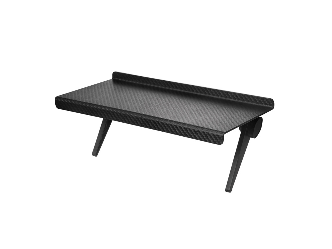 Estante blanco para TV de 12 pulgadas | Soporte para altavoces, streaming y consola | Con LED de protección (1 unidad)