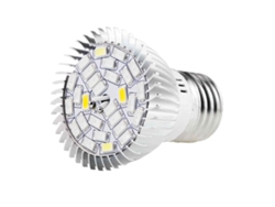Lámpara LED de cultivo para plantas de interior, bombilla LED de espectro completo con casquillo E27, alta eficiencia luminosa y bajo consumo.