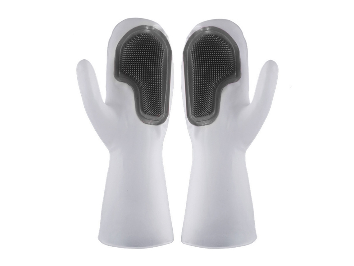 Guantes De Silicona Para Lavar Platos, Impermeables, Aislantes, Multifuncionales, Antideslizantes, Para La Cocina Femenina, Color Gris.