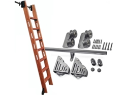 Kit De Herrajes Para Escalera Rodante, Rieles Deslizantes/rieles, Estantería