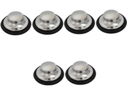 Juego de 6 tapones de desagüe de acero impermeables para fregaderos de baño, cocina y lavadero. Slowmoose