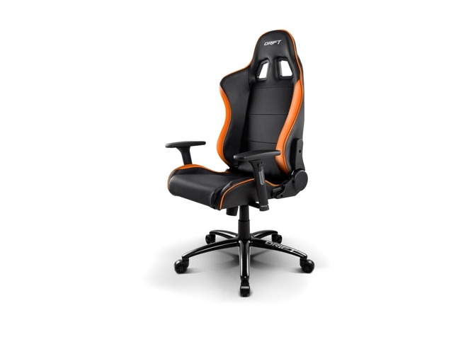 Silla Gaming DRIFT DR200 (Elevador a Gas Clase 4 - Negro y Naranja)