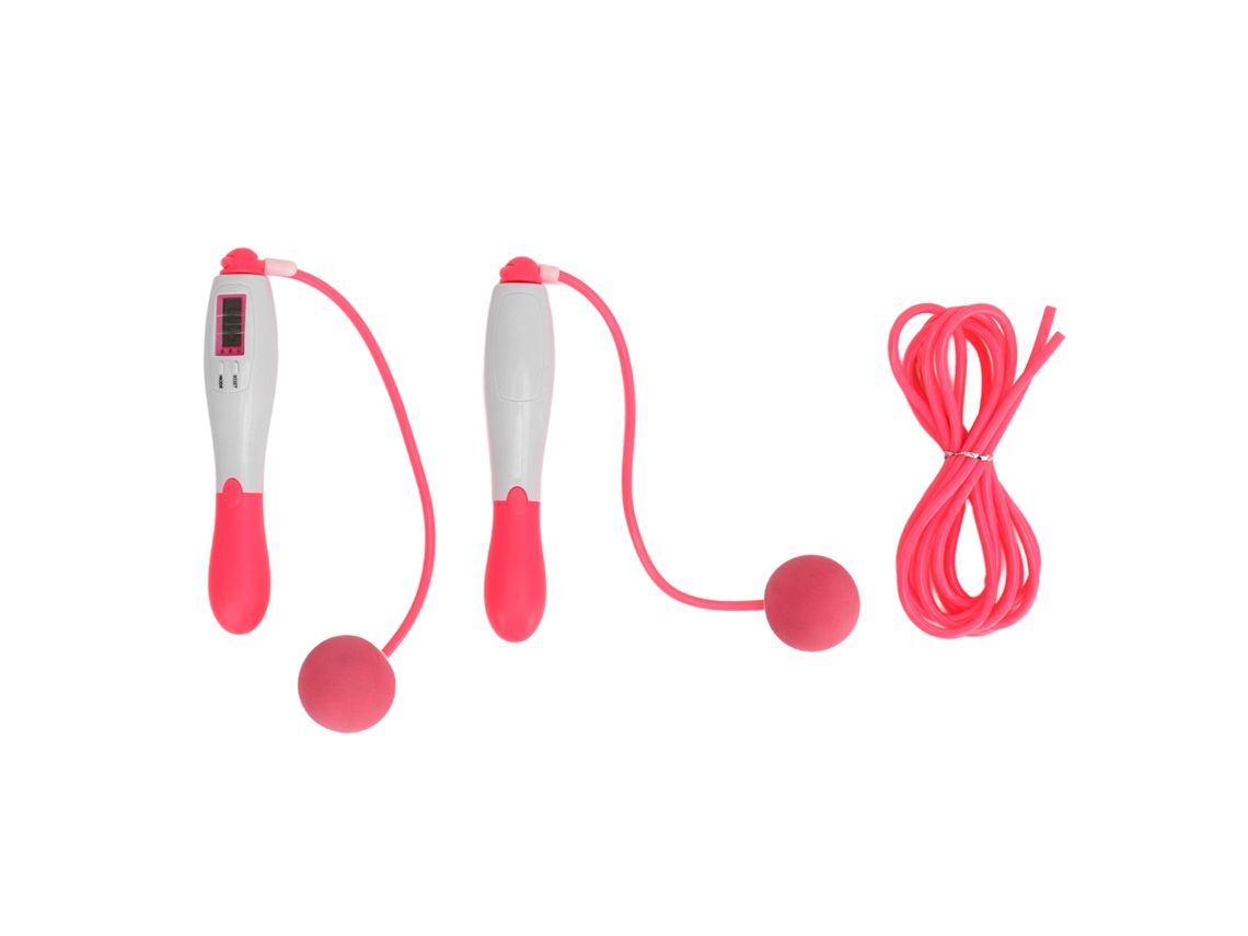 Cuerda Para Saltar Sin Cuerda Con Contador, 4 Modos, Acero, Ajustable, Equipo De Fitness, Ejercicio, Rosa