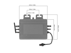 Kit de microinversor solar conectado a la red con MPPT automático, Wi-Fi e IP65