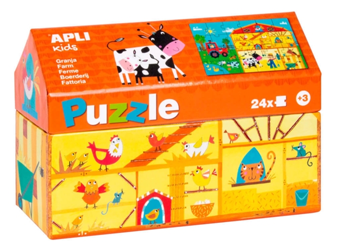 Puzzles APLI KIDS Casita La Granja (24 piezas)